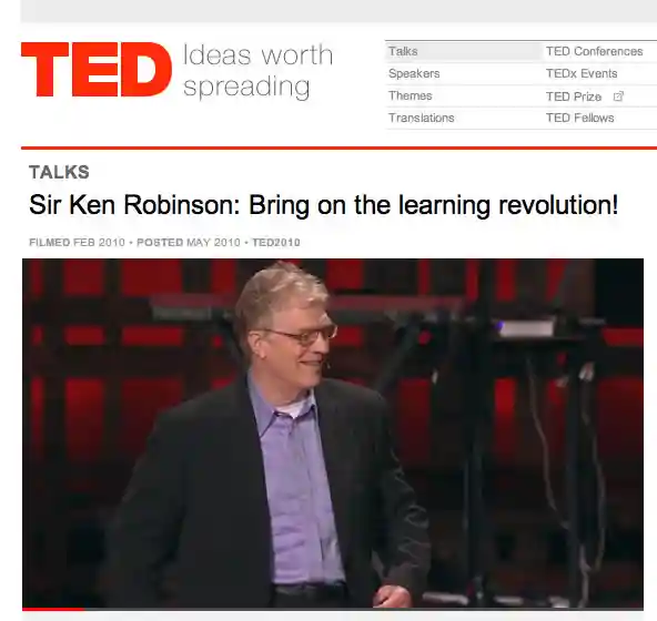 Sir Ken Robinson: ¡A iniciar la revolución del aprendizaje!