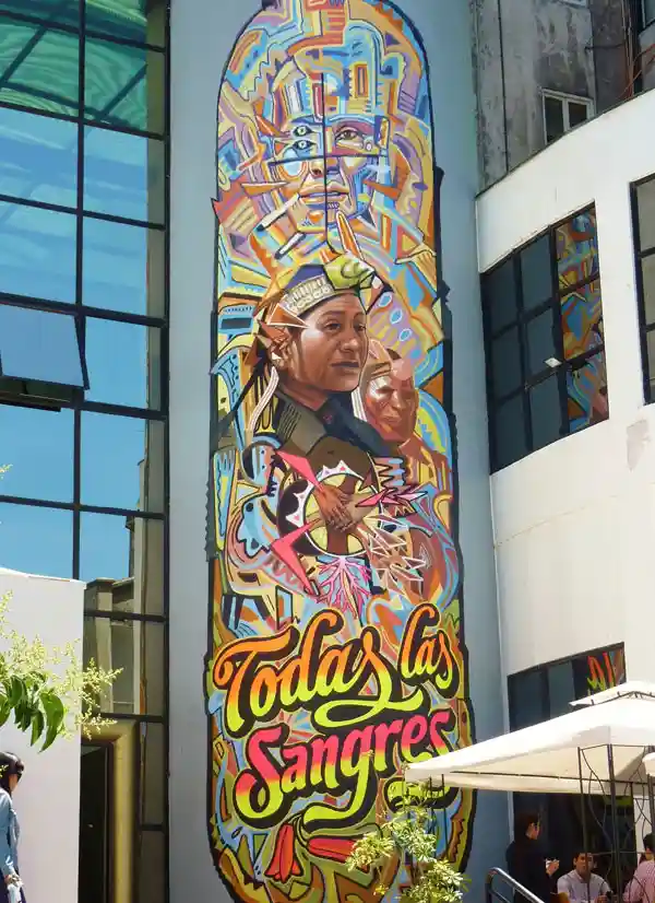 Mural de El Decertor y Elliot Tupac para Latin Lover Fest