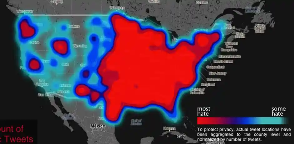 El mapa del odio