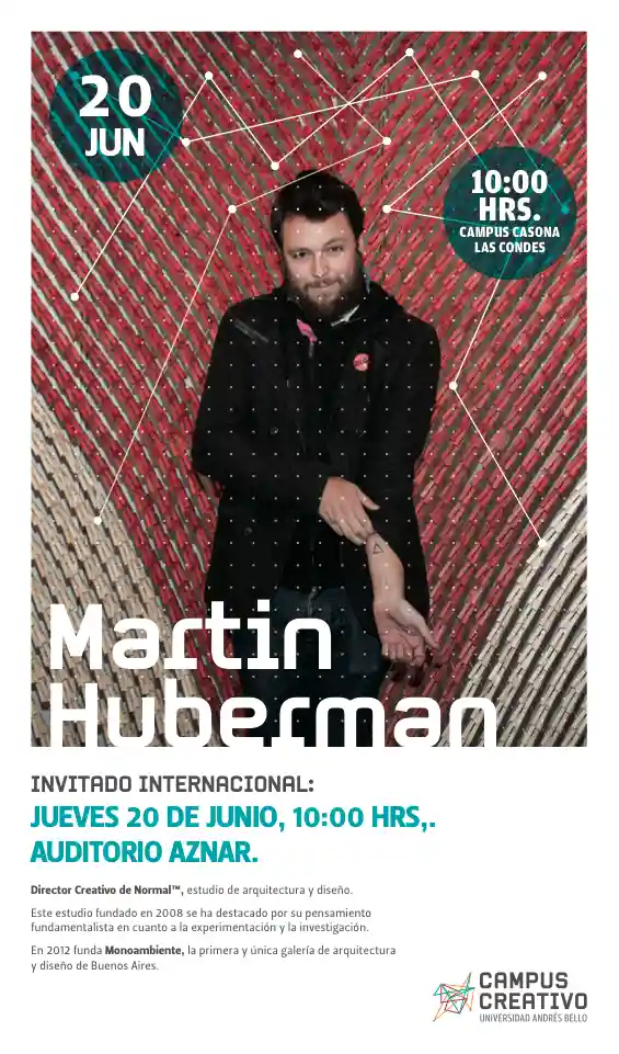 Martín Huberman en Campus Creativo UNAB