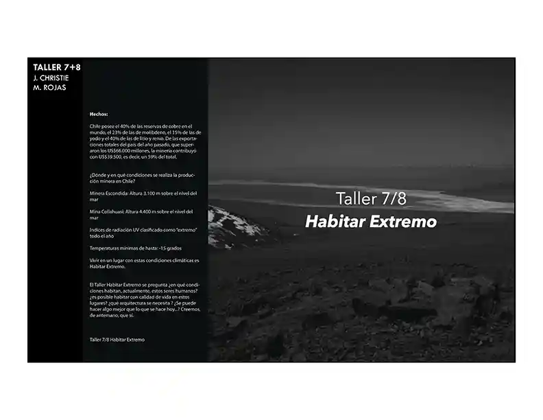 Talleres de Arquitectura Segundo Semestre