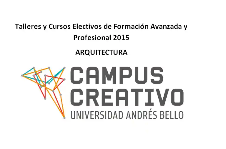 Cursos Electivos y talleres Arquitectura 2015