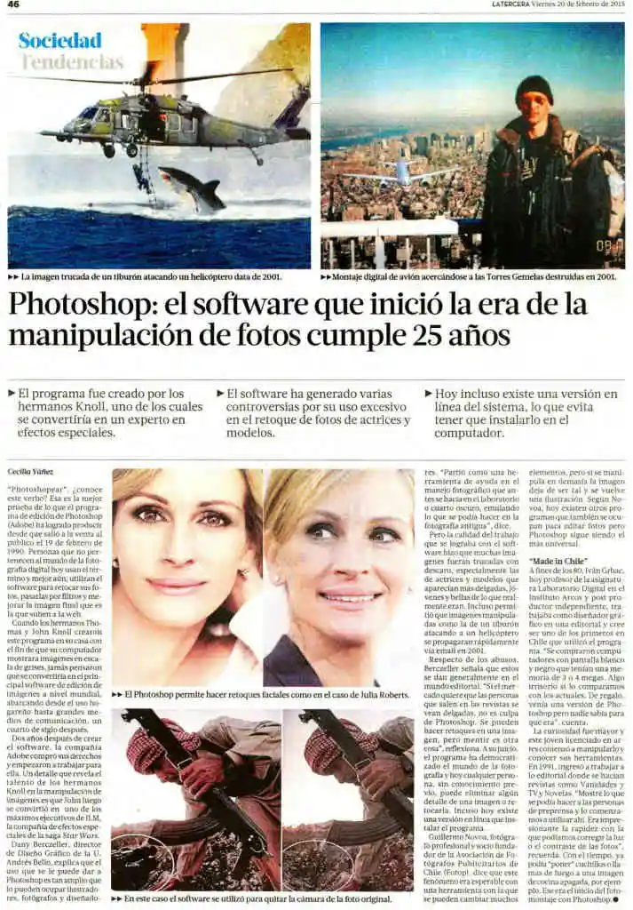 Entrevista a Dany Berczeller en la La Tercera