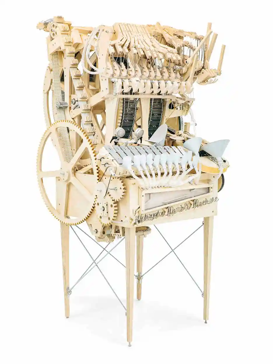 Wintergatan Marble Machine plays music with metal balls