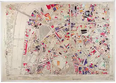 Mapa detalla los bombardeos recibidos en Inglaterra a mano de los Nazi