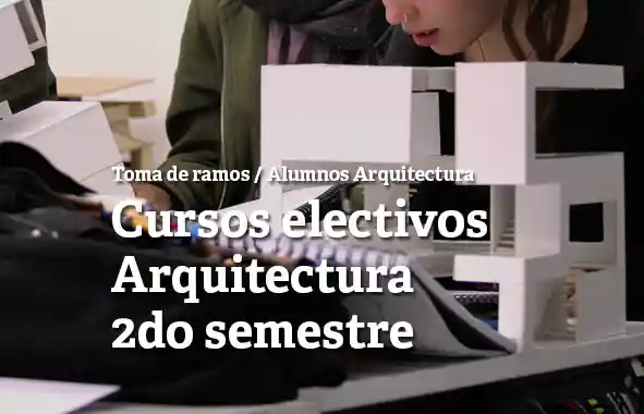 Toma de Ramos 2do Semestre: Cursos electivos Arquitectura