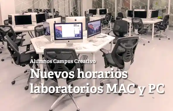 Nuevos horarios laboratorio MAC y PC