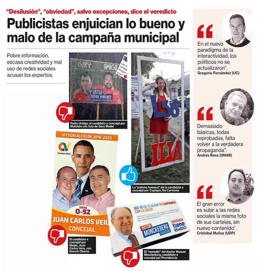 Publicistas enjuician lo bueno y lo malo de la campaña municipal