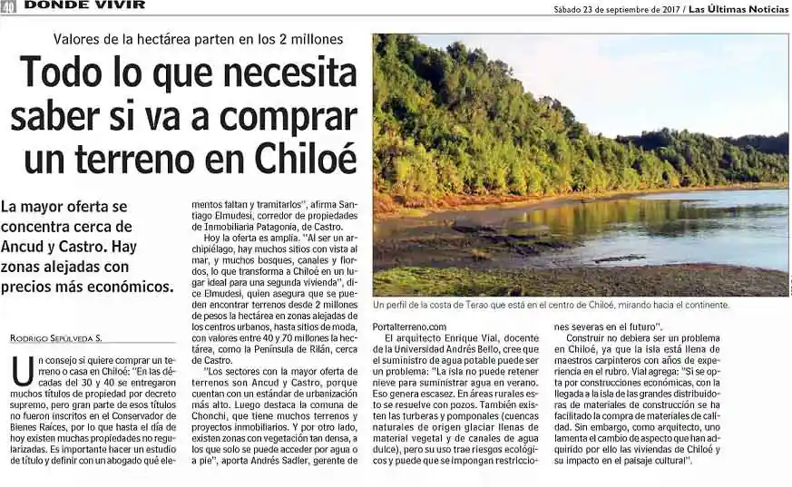 Todo lo que necesita saber si va comprar un terreno en Chiloé