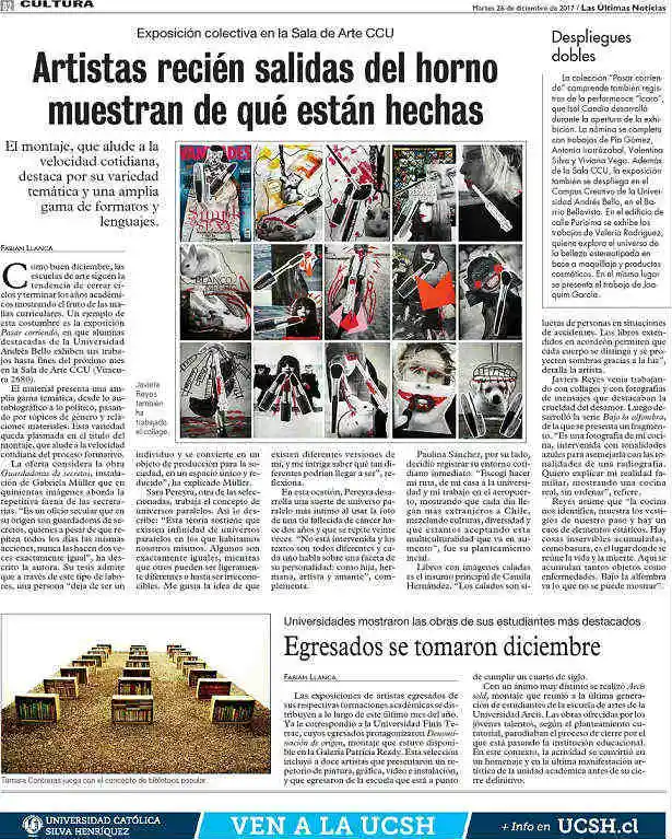Exposición alumnos Artes Visuales Pasar Corriendo