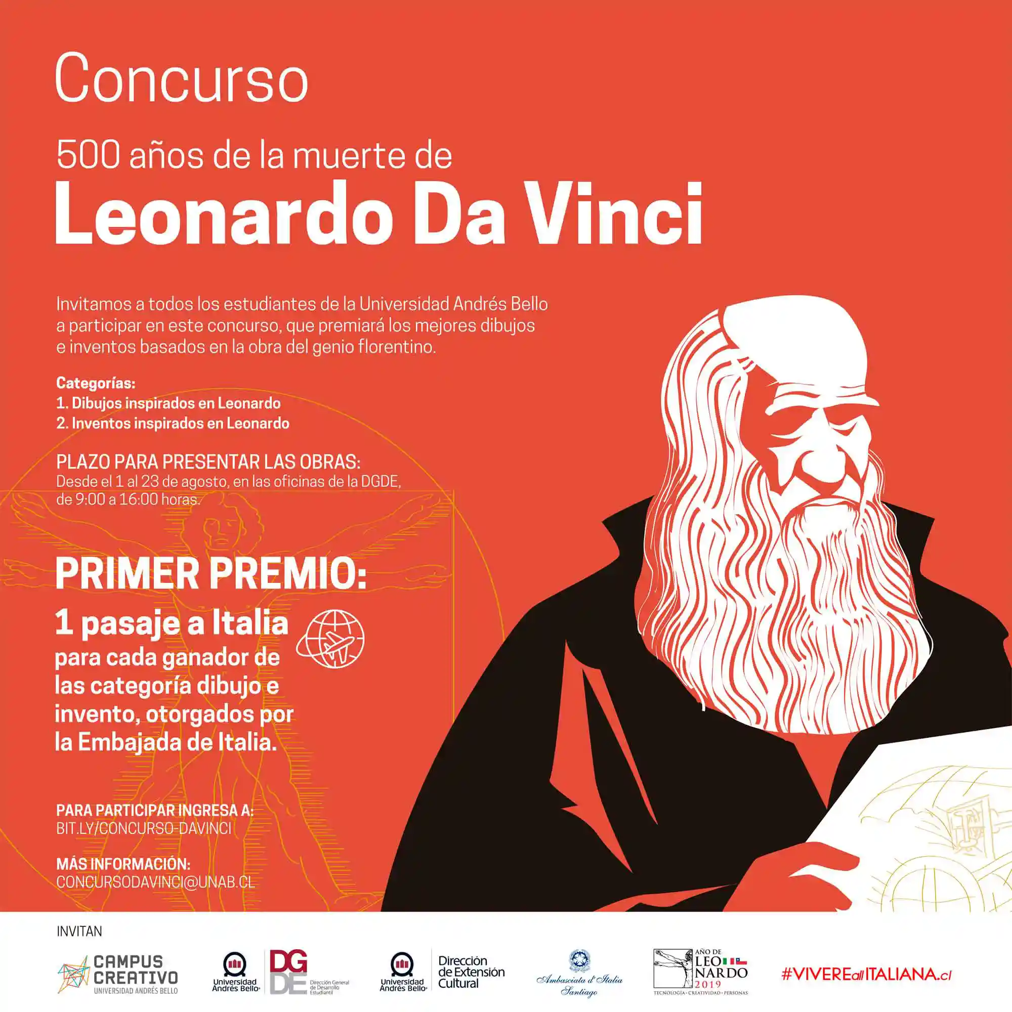 Concurso: 500 años de la muerte de Leonardo da Vinci
