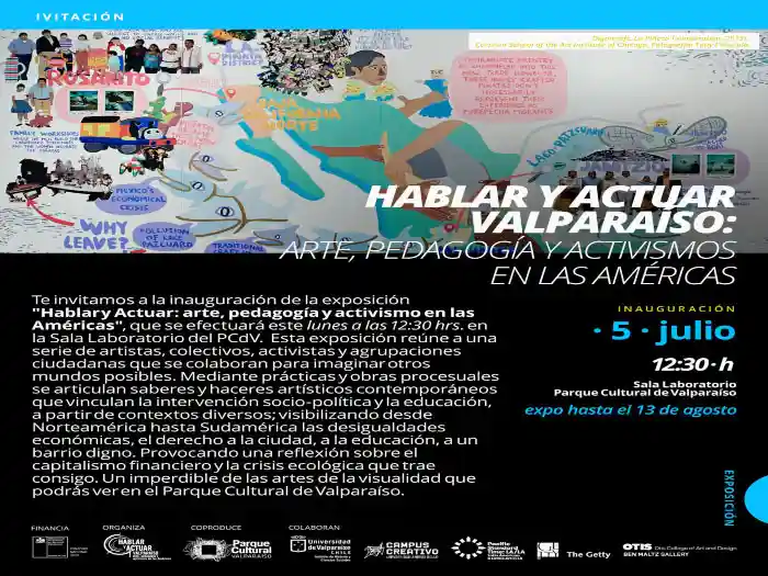 Hablar y Actuar Valparaíso: Arte, pedagogía y activismo en las Américas se presenta en el Parque Cultural de Valparaíso