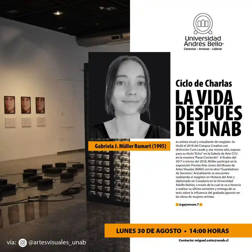 Entrevista a Gabriela Müller, alumni de Artes Visuales, inquieta y viajera