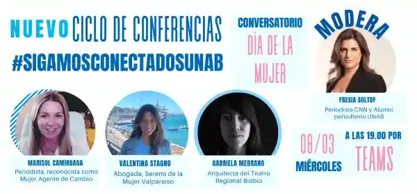 Día de la Mujer tendrá conversatorio de destacadas Alumni UNAB que impactan en la sociedad