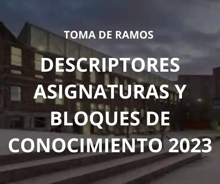 Listado descriptores y bloques de conocimiento primer semestre 2023